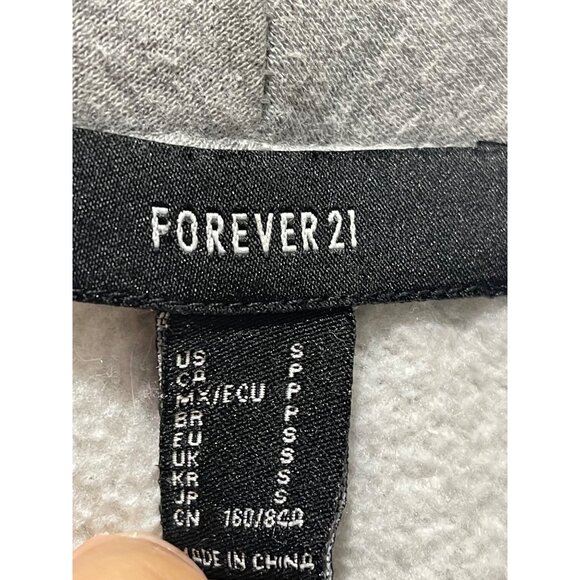 Open Front Gray Fleece Lined Cardigan Duster Coat For Women By Forever 21, S - Picture 5 of 10